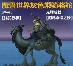 魔兽世界稀有坐骑获取攻略：奥丹姆骆驼坐骑详解