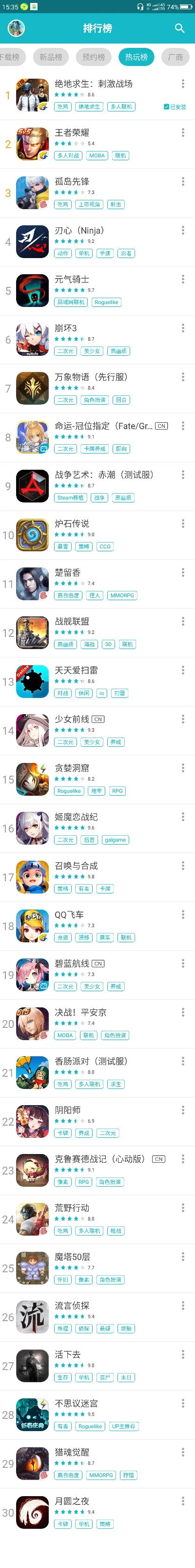 孤岛先锋手游排行榜-孤岛手游排行榜推荐