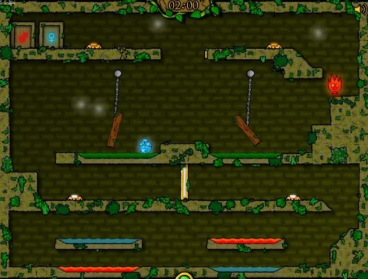 4399小游戏双人冰火人-双人合作闯关游戏