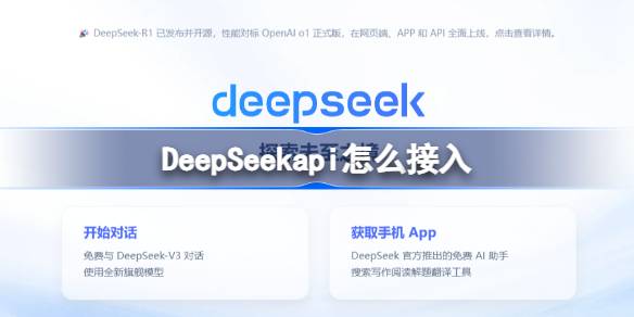 DeepSeekapi接入全攻略：从获取API密钥到实现简易问答的详细教程