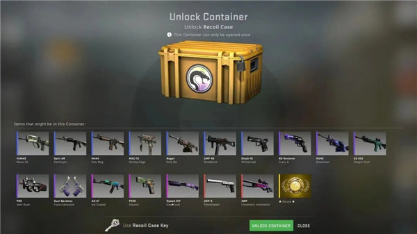 CSGO竞技模式掉箱子概率最高，时间越长越容易出，每周一重置