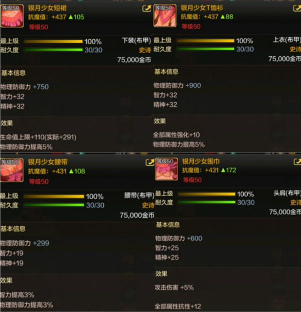 DNF手游韩服毕业装备全解析