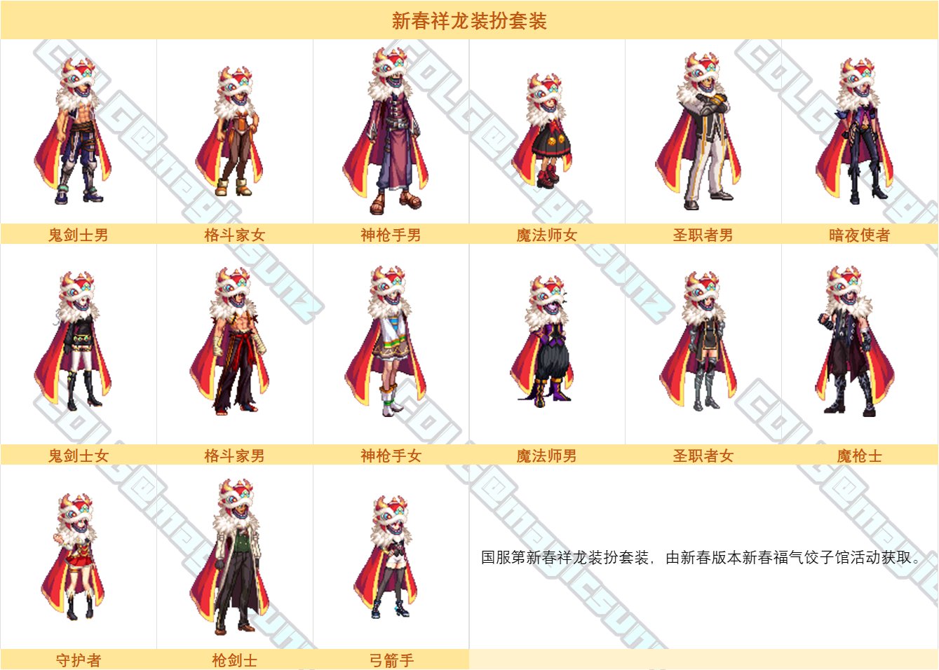 dnf新春福气饺子馆活动外观大揭秘：祥龙装扮、赛利亚宠物、变装道具全都有！