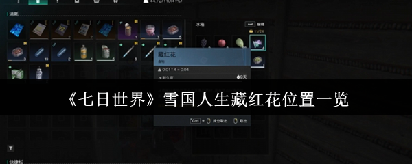 《七日世界雪国人生》藏红花位置指南：秽水营地山坡采集全解析