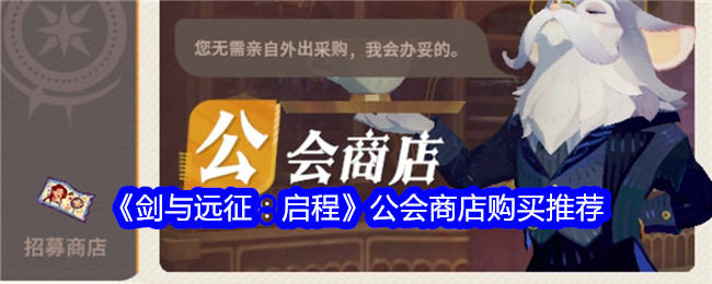 《剑与远征：启程》公会商店怎么买最划算