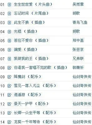 仙剑奇侠传3歌曲-仙剑歌曲传唱经典