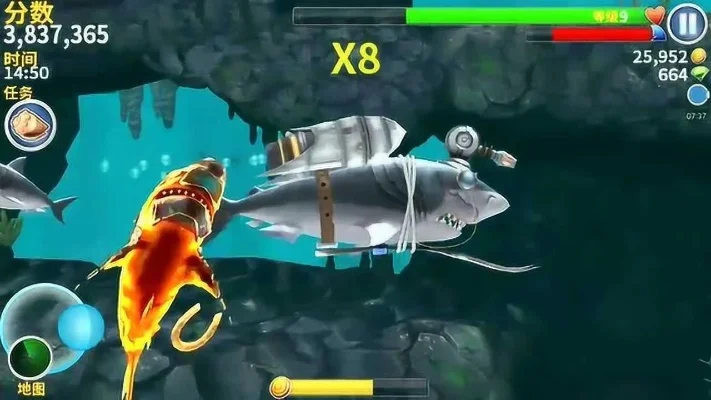 饥饿鲨进化巨齿鲨-鲨鱼进化巨齿鲨之旅