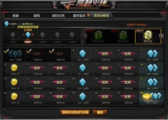 穿越火线CF火线币商城碎片系统介绍