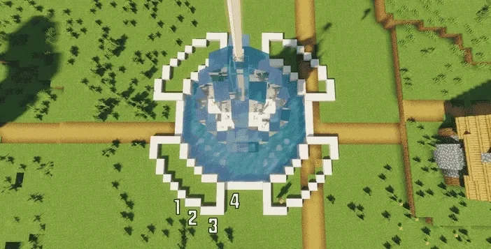 我的世界怎么制作喷泉