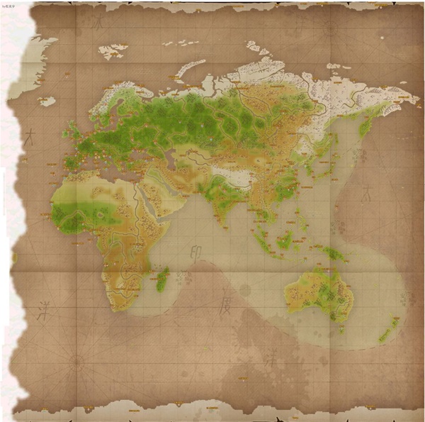 《航海日记2》世界地图：探索广阔天地与丰富地标