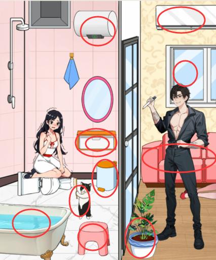 文字找茬大师搭梯逃生通关攻略：助女主够到通风管的关键步骤