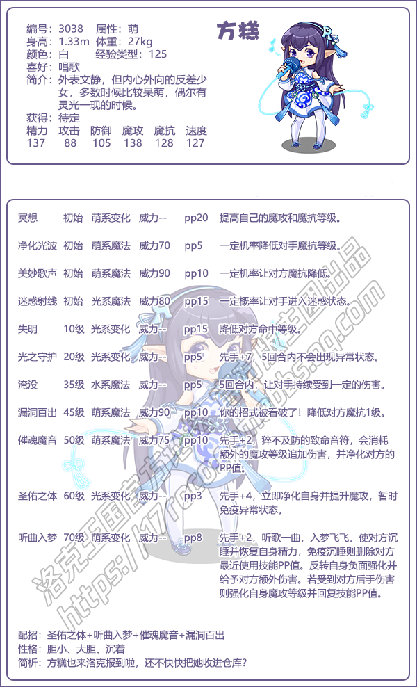 洛克王国方糕技能表深度解析：配招与性格全攻略