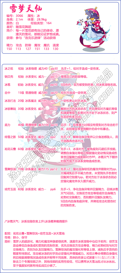洛克王国雪梦天仙配招全攻略：最强搭配与实战技巧