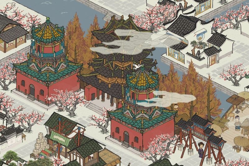 江南百景图飞云楼：提升繁荣度的实用建筑与获取途径