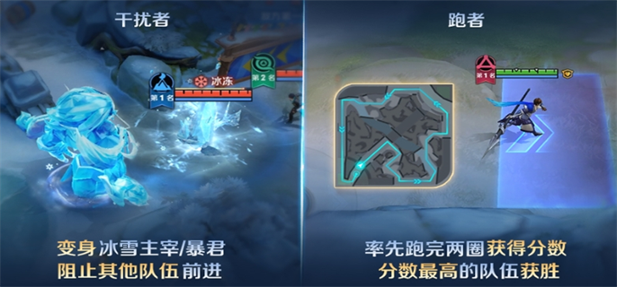 王者荣耀冰雪快跑模式玩法全解析：跑者技巧与干扰者策略