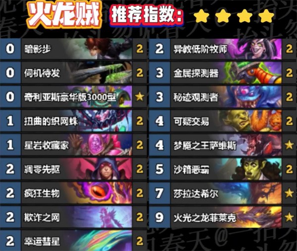 炉石传说世界之树迷你包热门上分卡组盘点