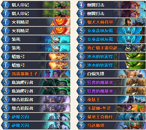 炉石传说拉斯塔哈大乱斗招募猎卡组全解析