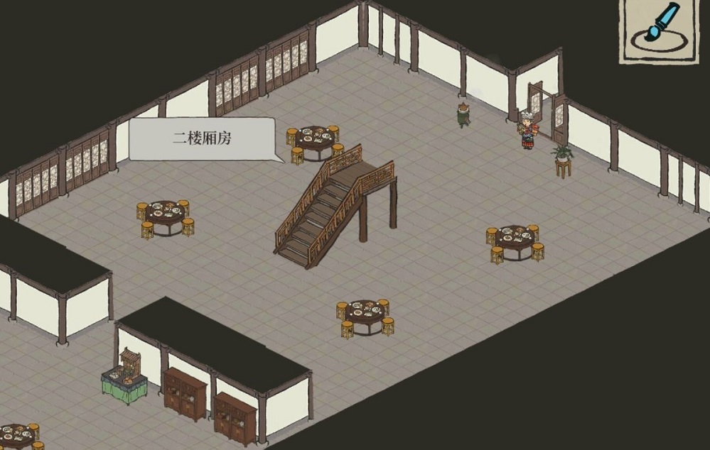 江南百景图桃花村宝库进入方法：八珍馆二楼怎么进