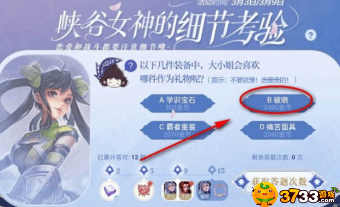 王者荣耀大小姐的理想礼物：破晓的档次与适宜性解析