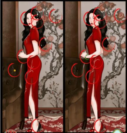 疯狂梗传美女找不同通关攻略