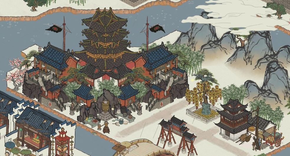 江南百景图飞云楼：提升繁荣度的实用建筑与获取途径