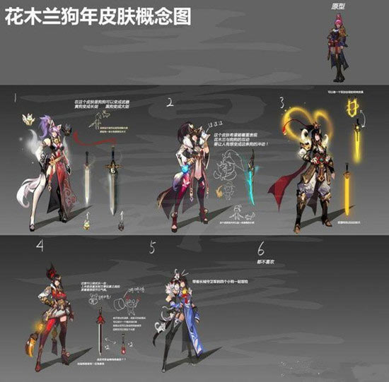 王者荣耀花木兰狗年皮肤怎么样：概念图曝光，限定传说皮肤首周1430点券