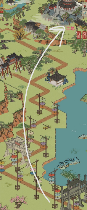 江南百景图杭州长恨歌土地公在什么地方