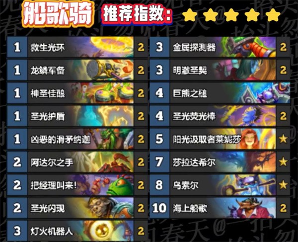 炉石传说世界之树迷你包热门上分卡组盘点