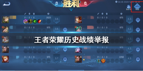 王者荣耀历史战绩举报功能使用指南