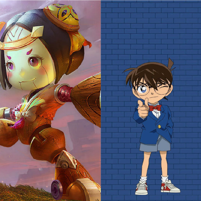 王者荣耀名侦探柯南联动靠谱吗：官方确认！鲁班七号变柯南，马可波罗变基德