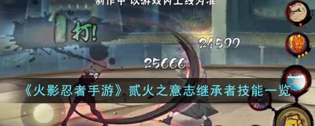 火影忍者手游贰火之意志继承者技能详解：强化连招与核心玩法解析