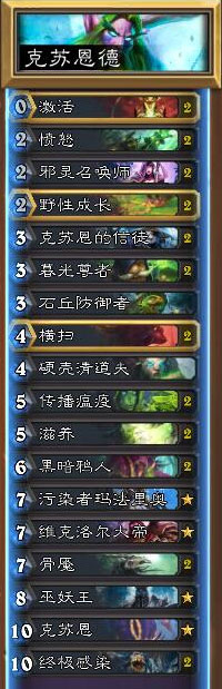 炉石传说秋日克苏恩德卡组实战体验与玩法分析