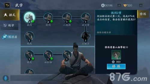 流星蝴蝶剑手游加点心得分享：招式绝学加点策略与技巧