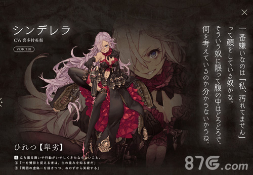 死亡爱丽丝灰姑娘：一个复杂而引人思考的角色