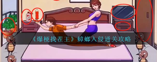 爆梗找茬王蟑螂入侵通关全攻略