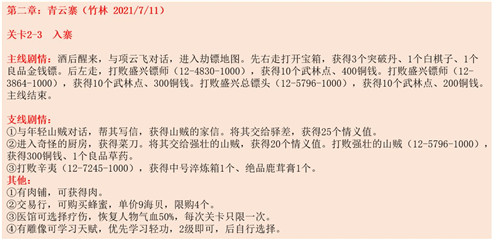 江湖悠悠青云寨第三关通关技巧与心得