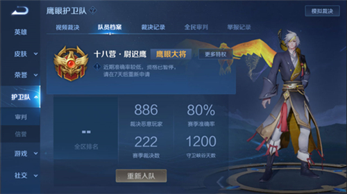 王者鹰眼图标获取攻略：信誉、裁决与晋升全解析