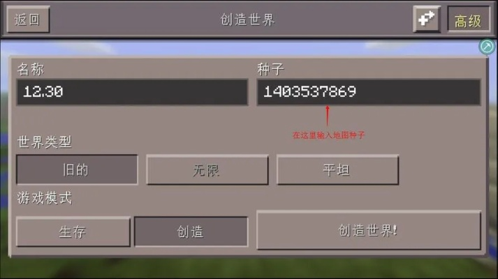 手机版我的世界种子怎么用？5步搞定稀有地图生成